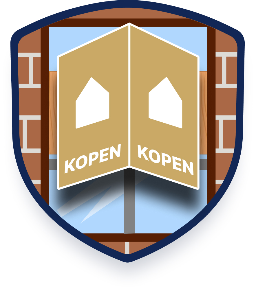 V-bord opgespannen